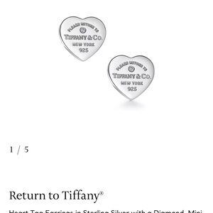 Tiffany & Co. Silver Heart Earrings
